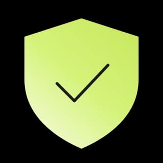 A shield with a check mark