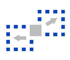Making processes flexible and scalable — arrows icon