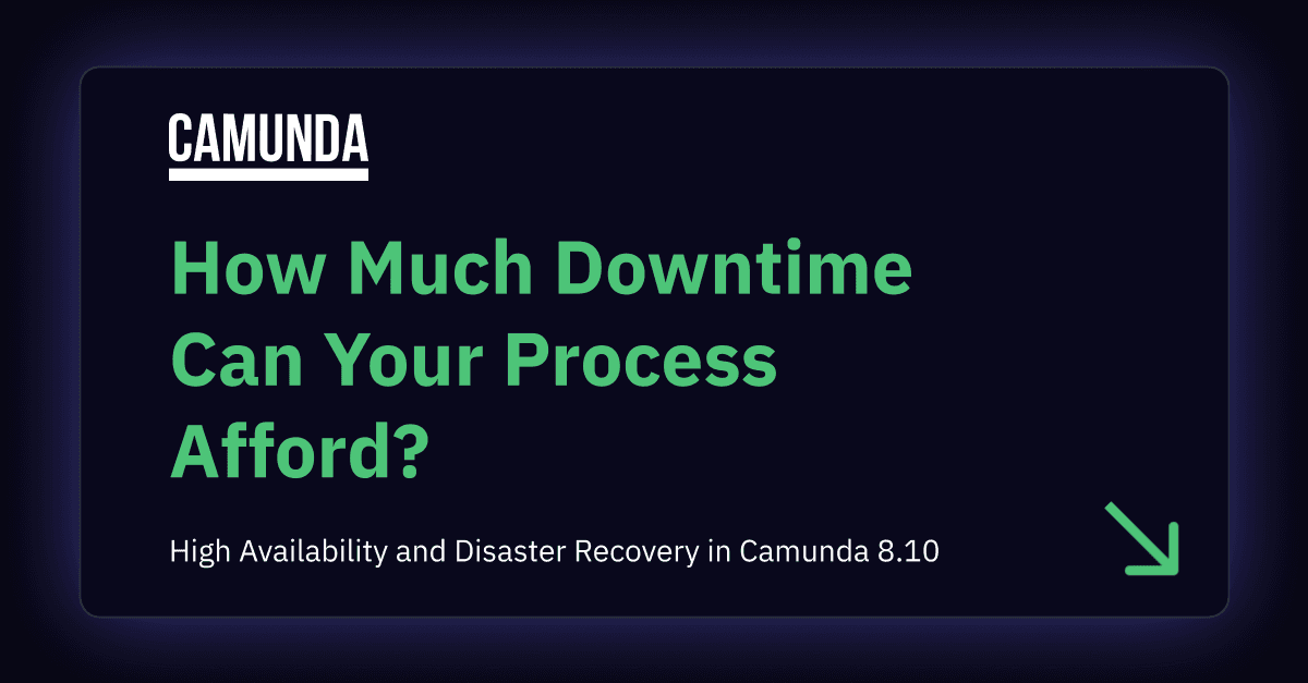 How Much Downtime Can Your Process Afford? High Availability and Disaster Recovery in Camunda 8.10