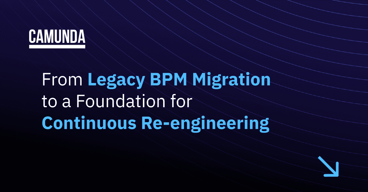 From Legacy BPM Migration to a Foundation for Continuous Re-engineering