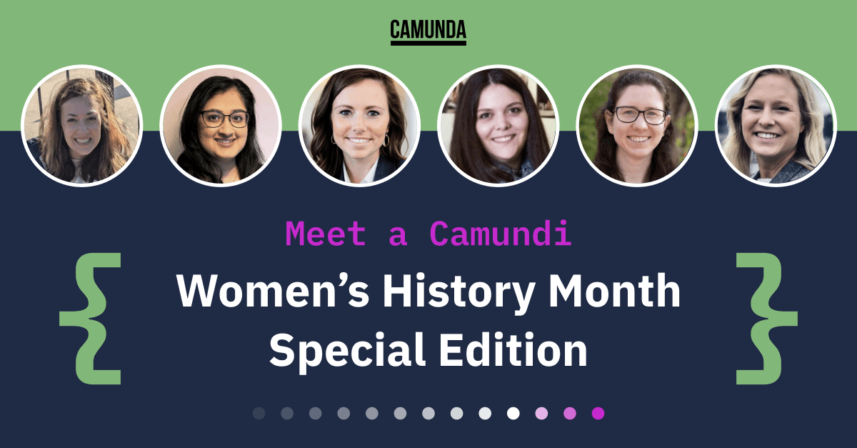 Meet Andrea, Sania, Jennifer, Marija, Hüsna and Christina, Leaders at Camunda