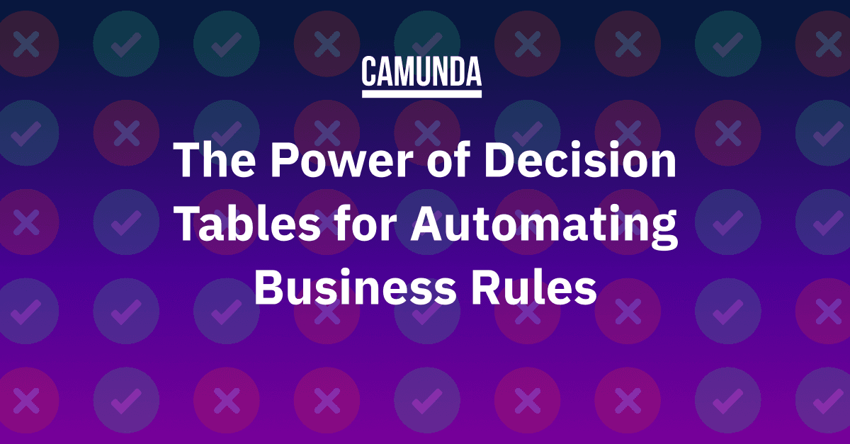 The Power of Decision Tables for Automating Business Rules