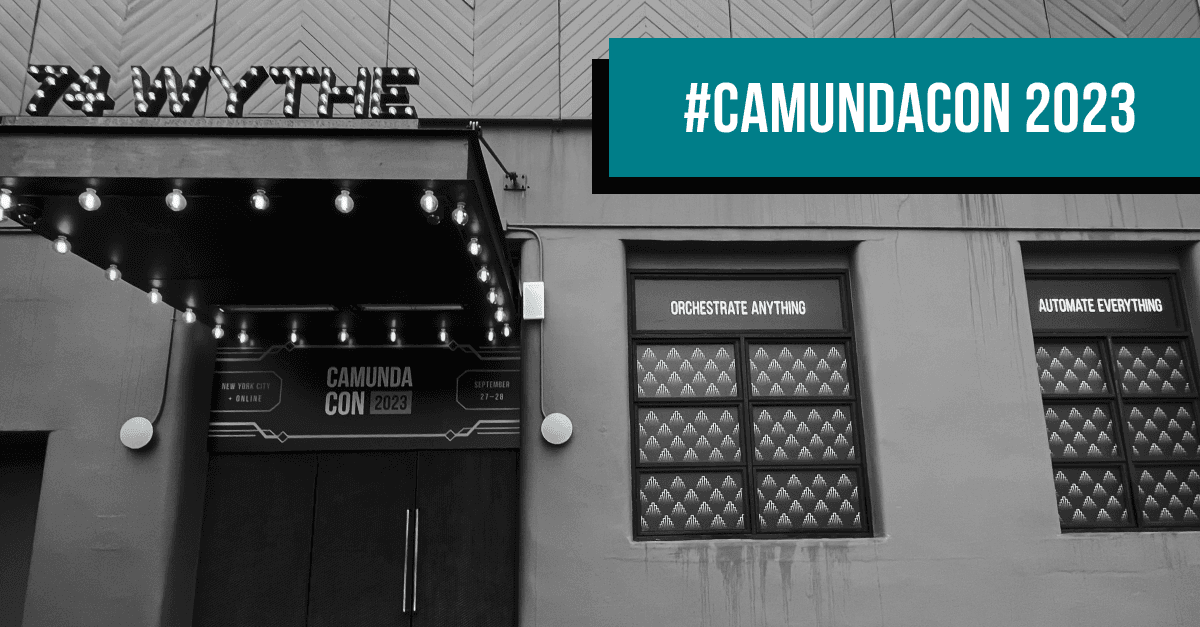 CamundaCon 2023 Day 1 Live Blog