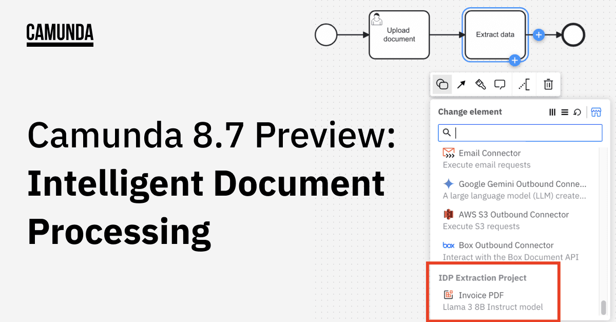 Camunda 8.7 Preview: Intelligent Document Processing