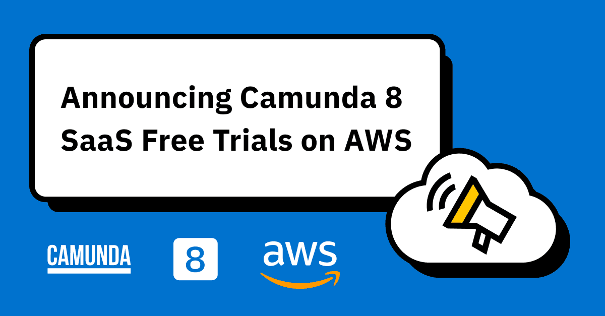 Announcing Camunda 8 SaaS Free Trials on AWS