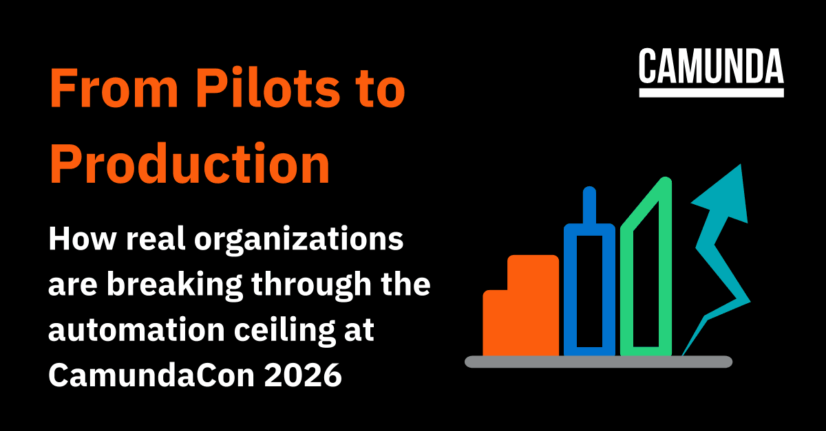 From Pilots to Production: How Real Organizations Are Breaking Through the Automation Ceiling at CamundaCon 2026