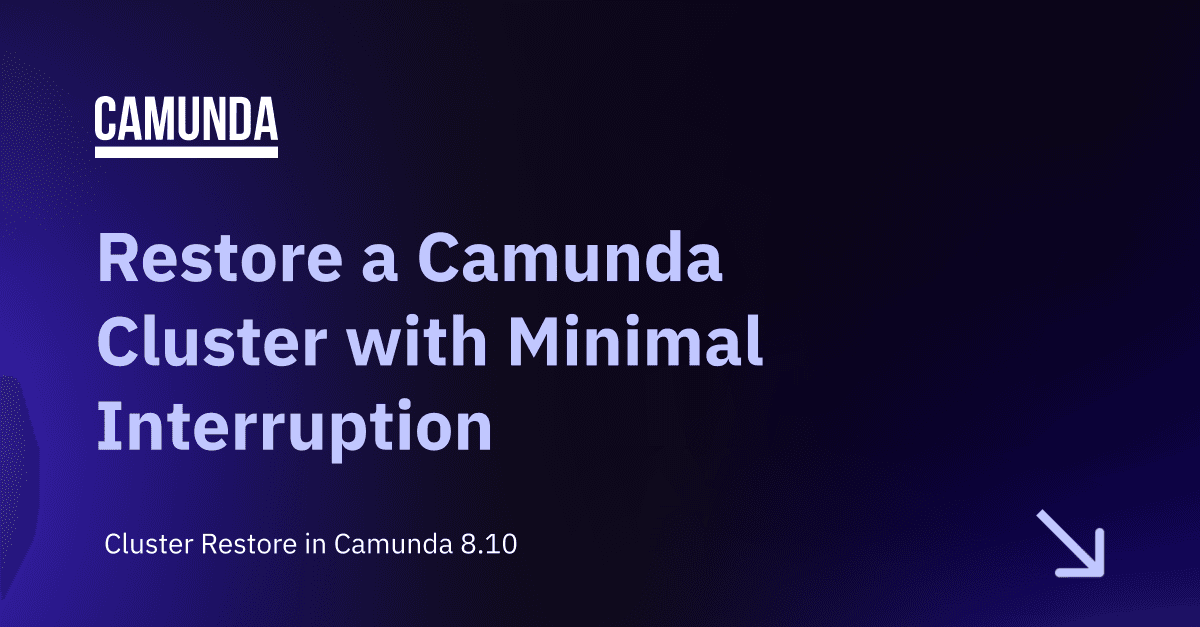 Restore a Camunda Cluster with Minimal Interruption