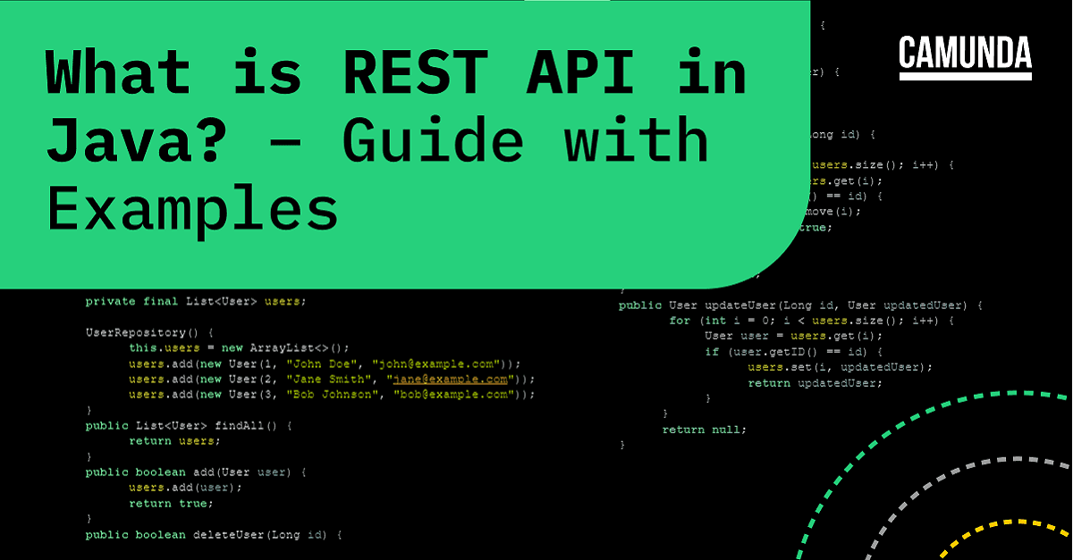 What is REST API in Java? Guide with Examples | Camunda | Camunda