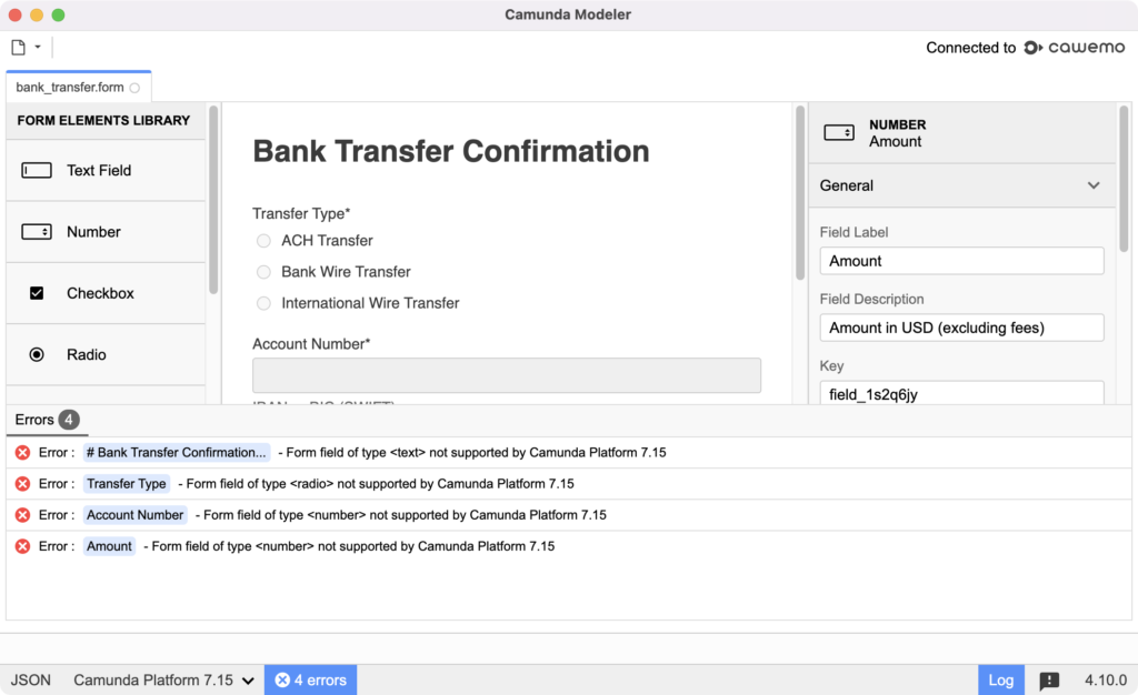 bank transfer user confirmation
