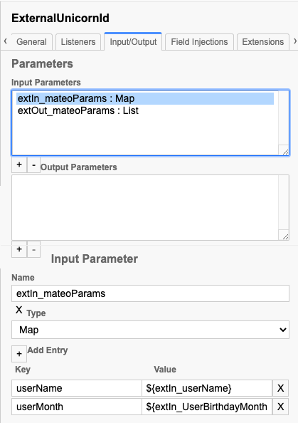 Add variables for the RPA-Job via Input Parameters