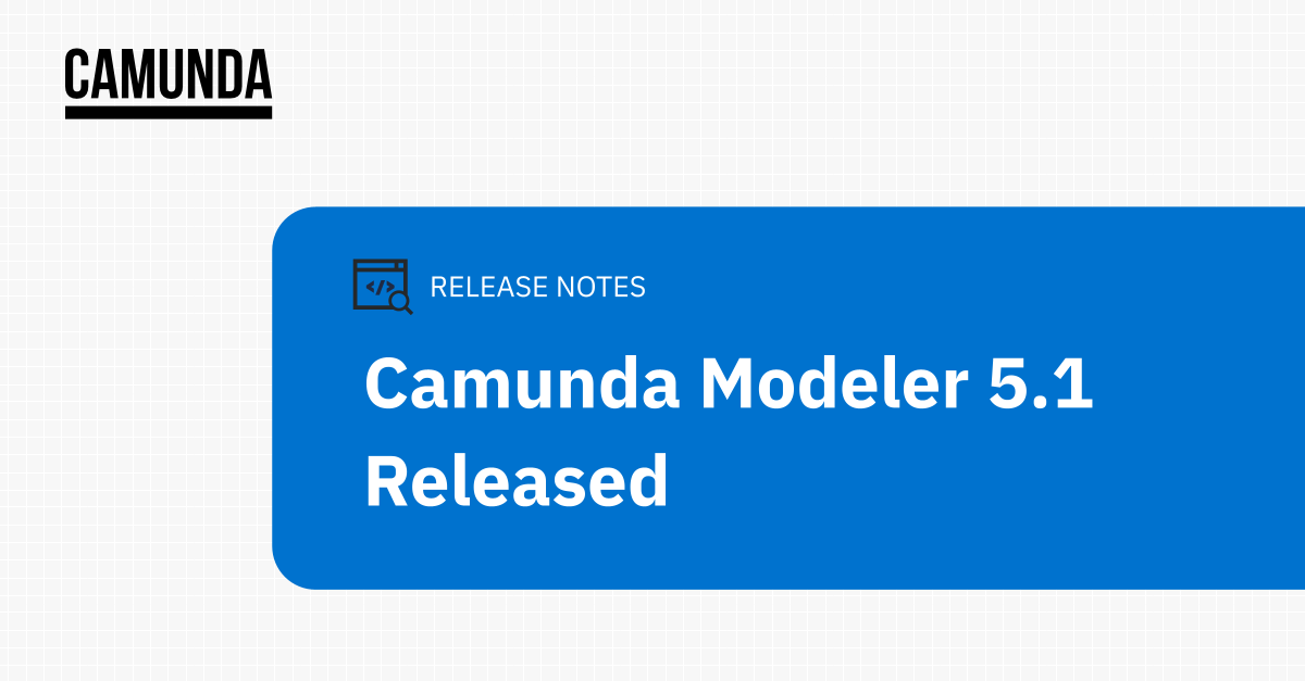 Camunda Desktop Modeler 5.1 Released