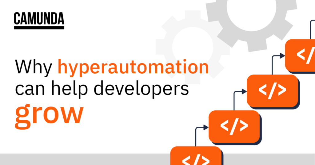 Title graphic that reads, "why hyperautomation can help developers grow"