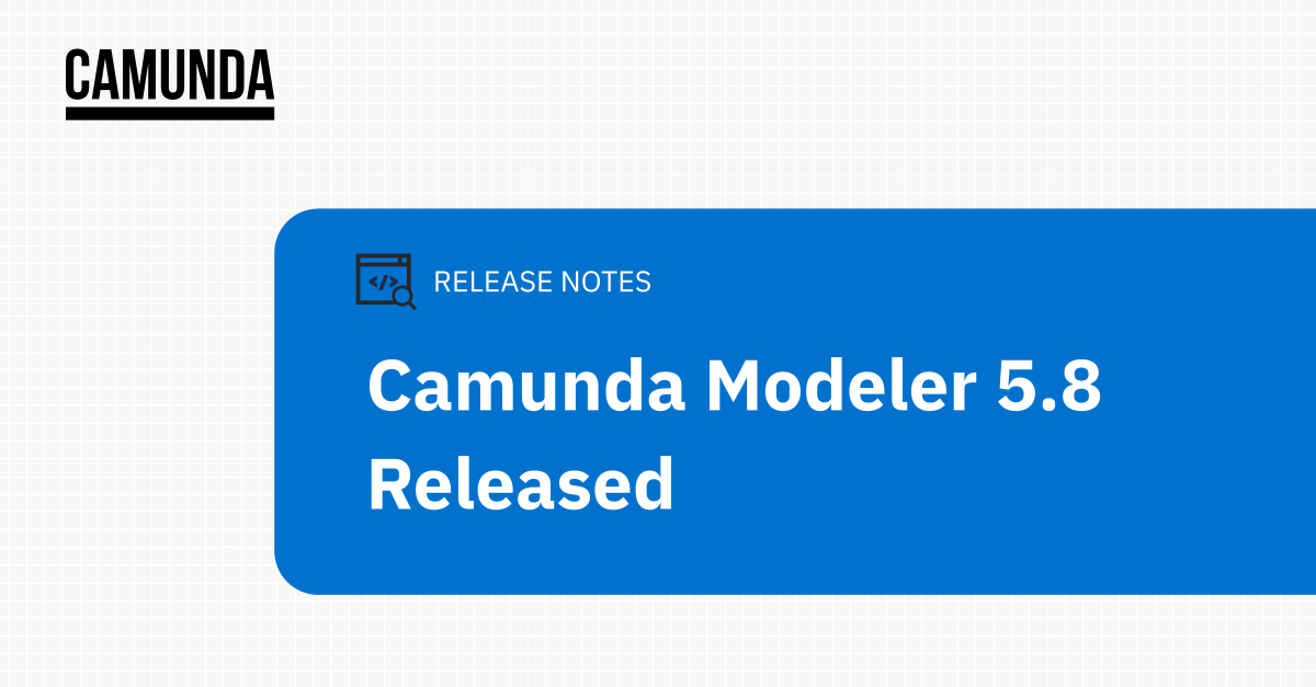 Camunda Desktop Modeler 5.8 Released