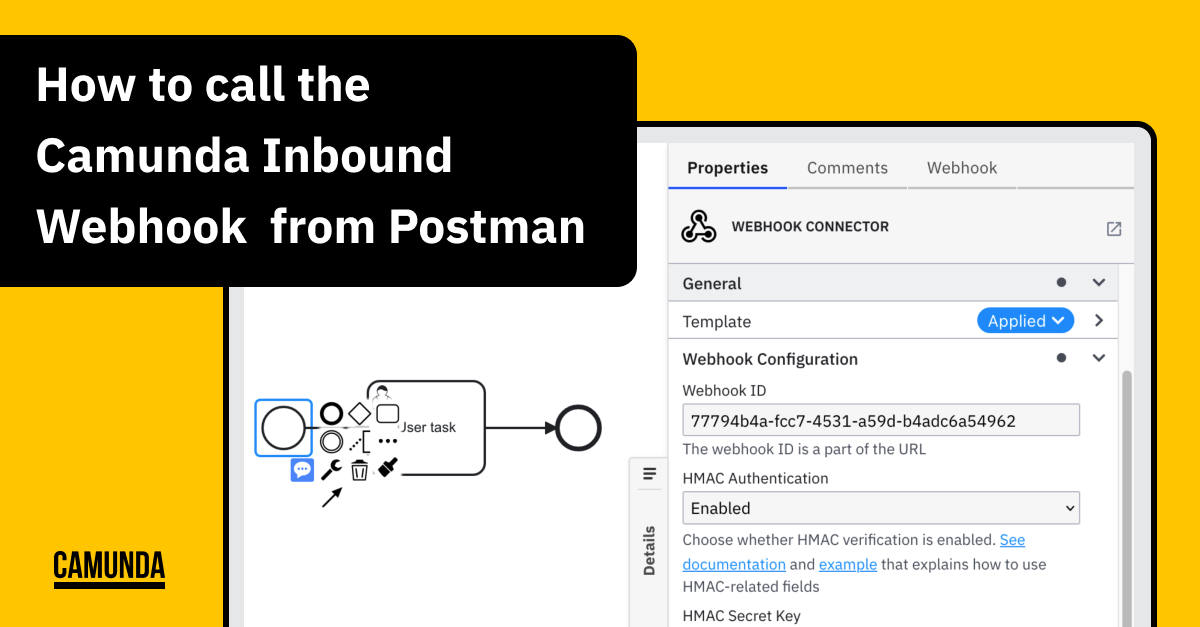 How to call the Camunda Inbound Webhook from Postman