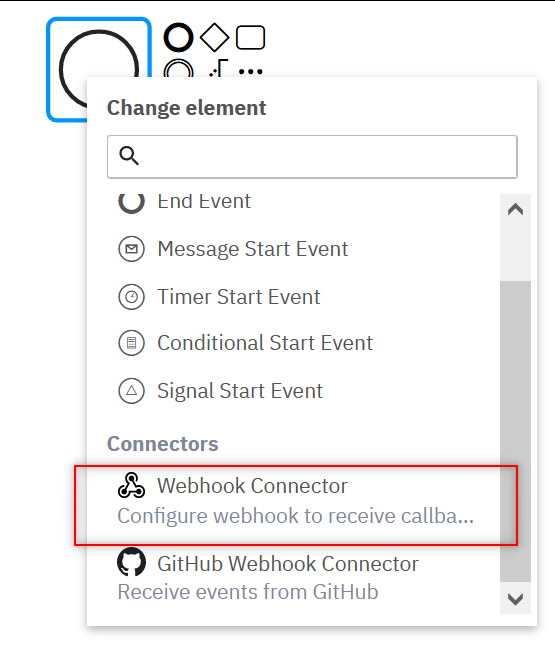 Selecting-webhook-connector