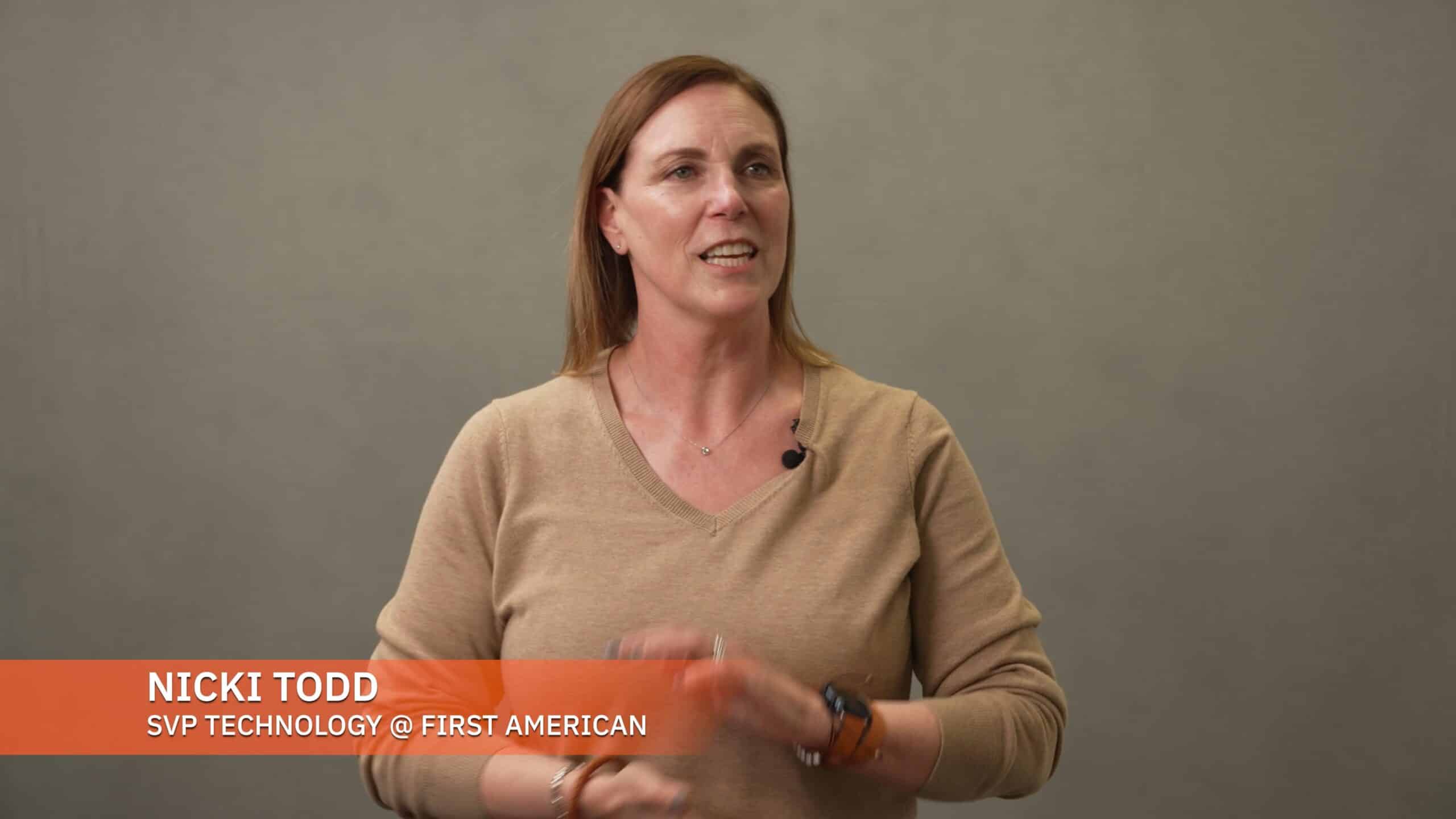 Nicki Todd, First American