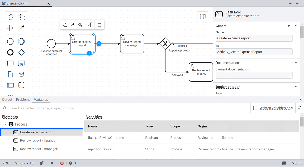 Desktop-modeler-variable-overview