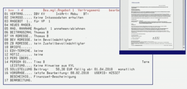 COBOL data entry