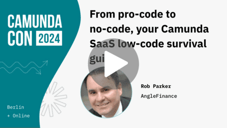 Screenshot of Angle Finance's CamundaCon 2024 presentation in Berlin