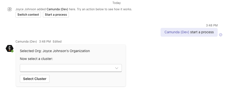 Camunda-teams-integration-start-process