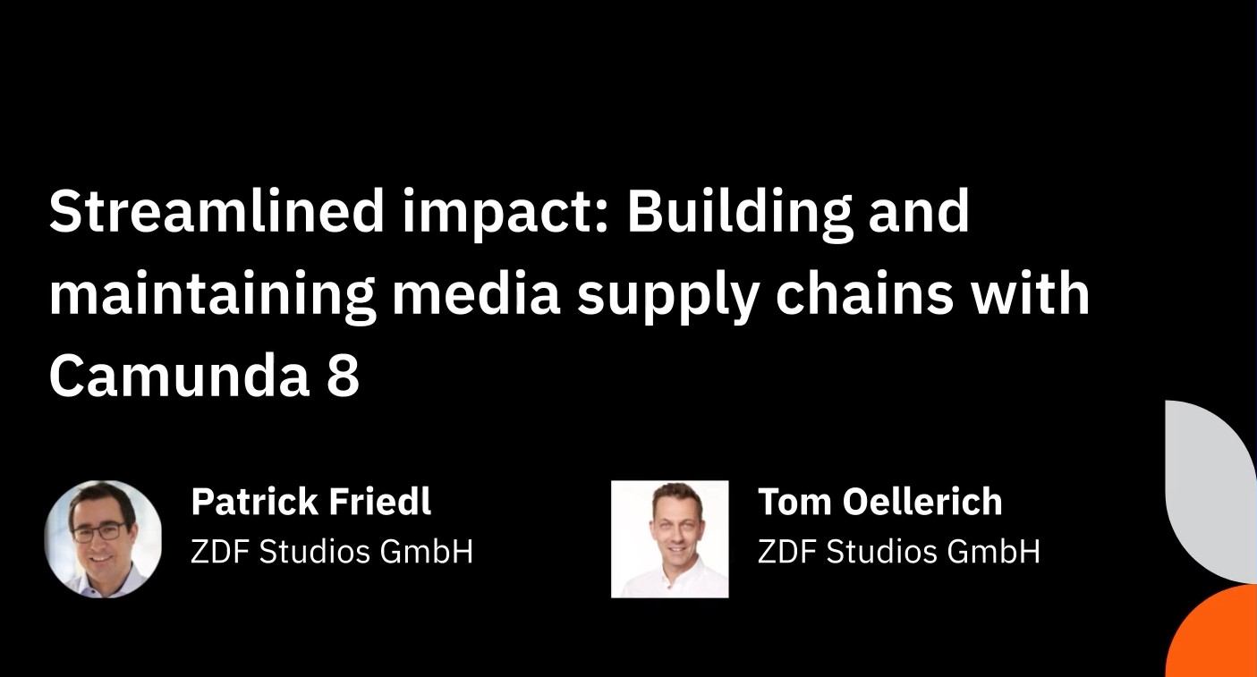 ZDF Studios CamundaCon Presentation 2025 title card