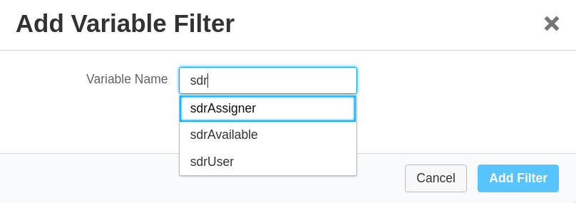 variable filter name screenshot