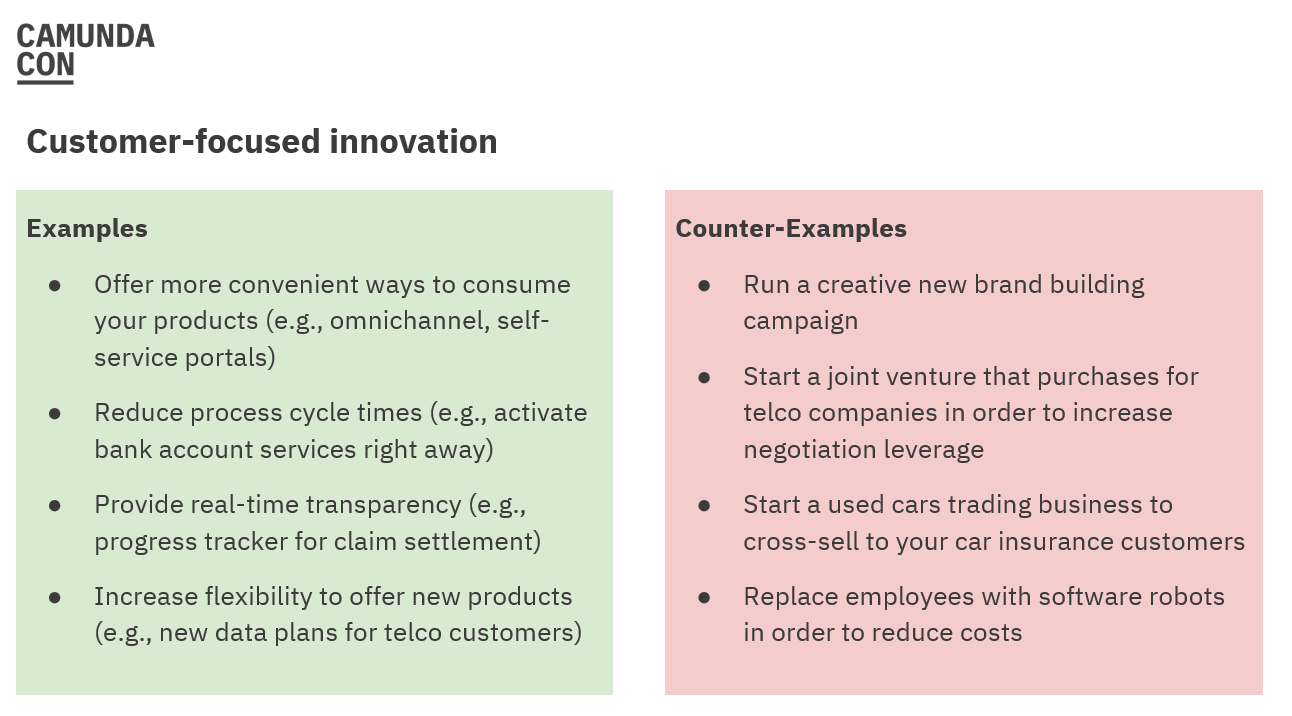 Customer Focused Innovation
