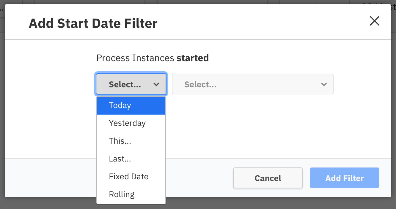 Start Date Filter